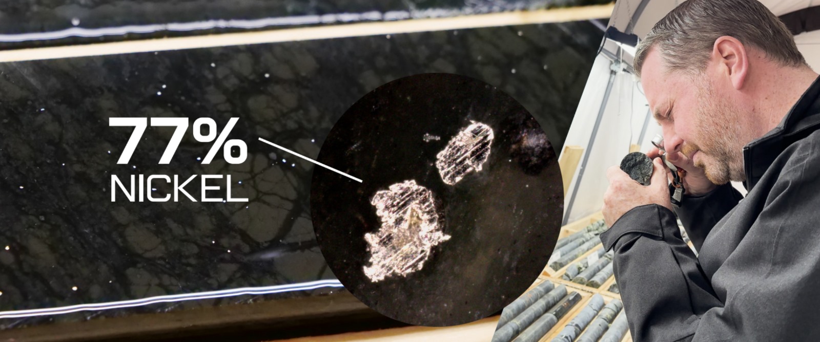 Large Grain Awaruite from Pipestone XL