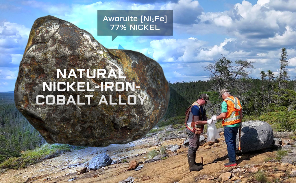 Awaruite — a rare magnetic nickel-cobalt alloy